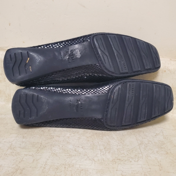 Stuart Weitzman Jewel & Leather Comfort Loafer Flat Python - Picture 4 of 14